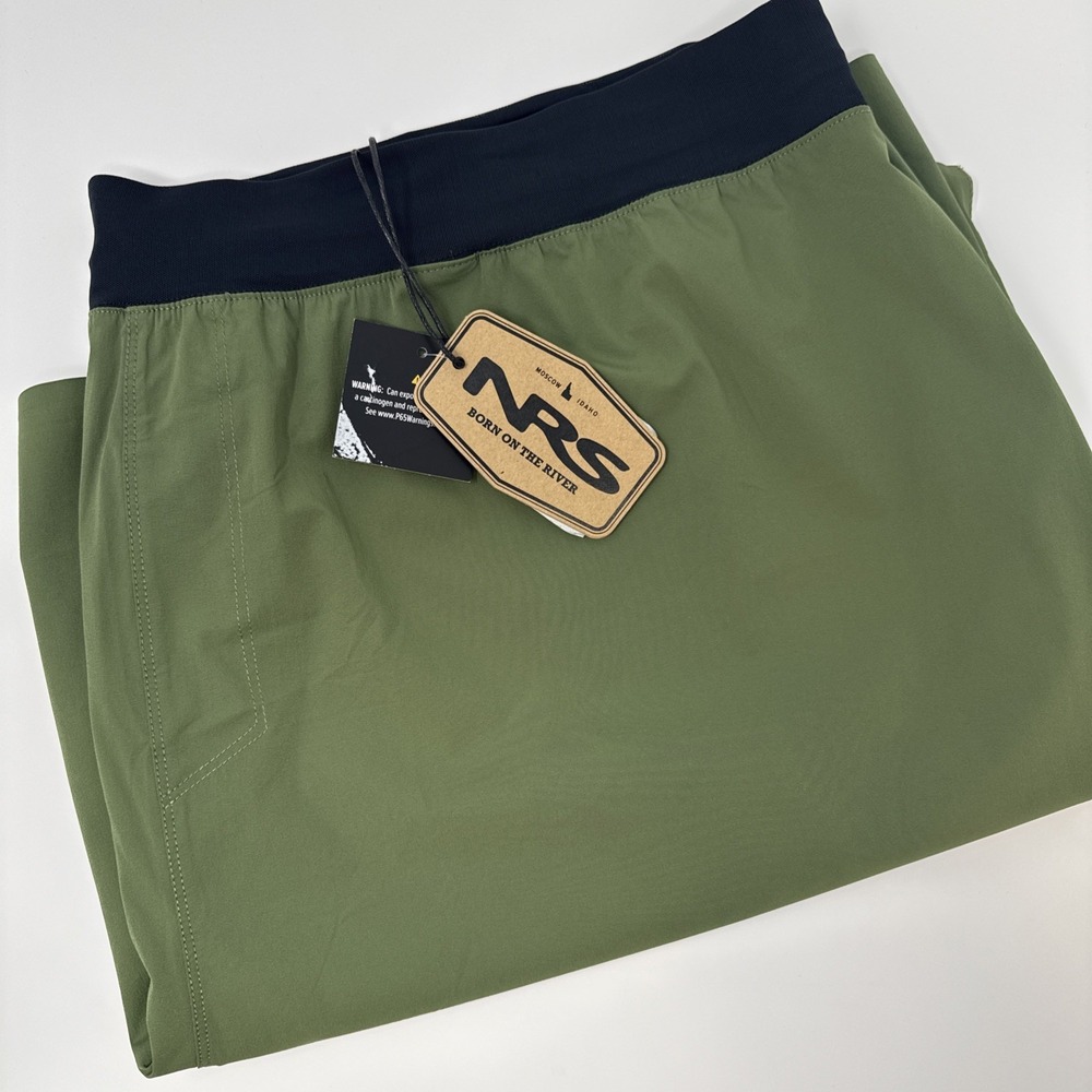 NRS Eddyline Board Shorts Mens 40 Bronze Green Nylon Spandex 10152.02.113 NEW